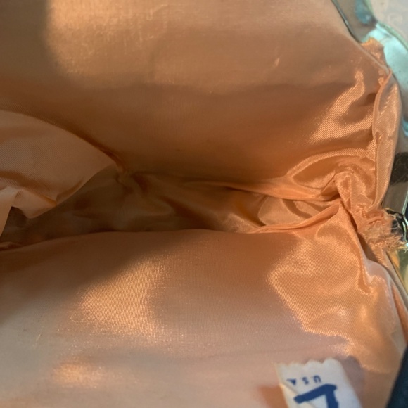 Vintage Harry Levine (HL) Small Fabric Black Clutch with Center Handle - Picture 13 of 16